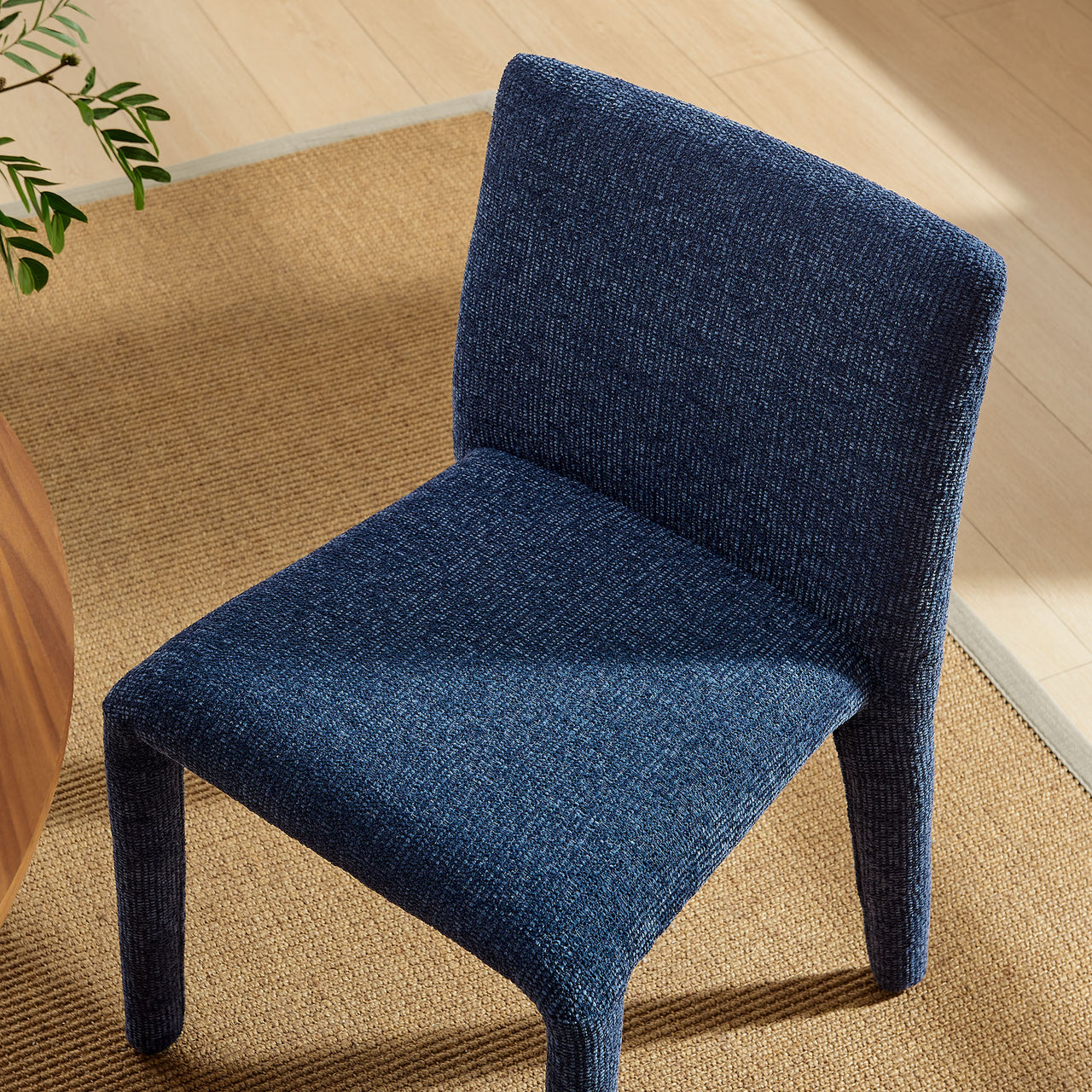 Ruba Fabric Dining Chair, Navy