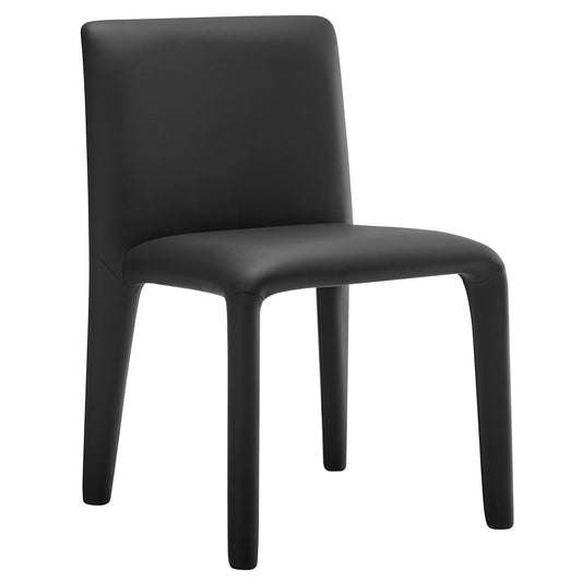 Ruba Eco-Leather Dining Chair, Black