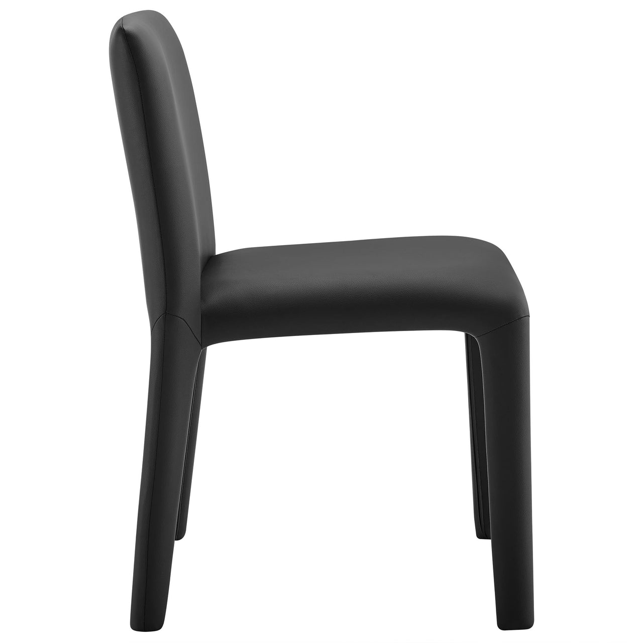 Ruba Eco-Leather Dining Chair, Black