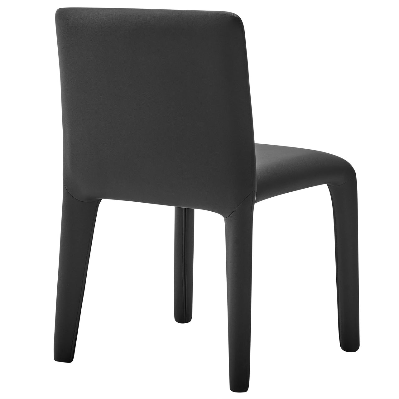 Ruba Eco-Leather Dining Chair, Black