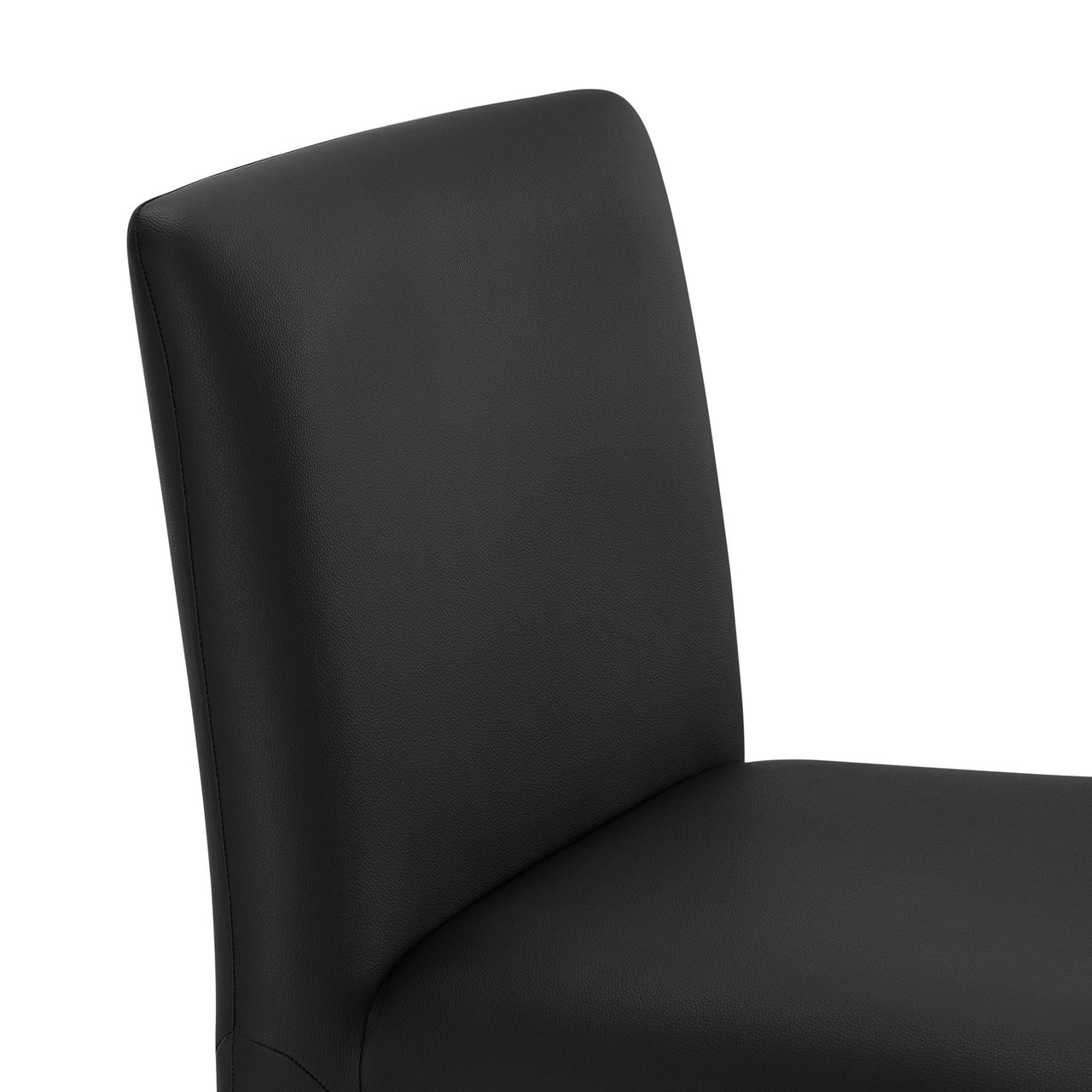 Ruba Eco-Leather Dining Chair, Black