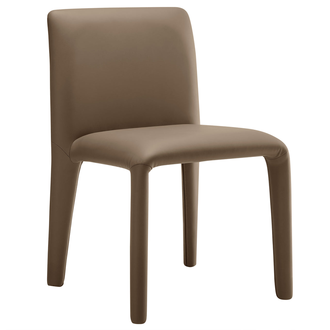 Ruba Eco-Leather Dining Chair, Mocha