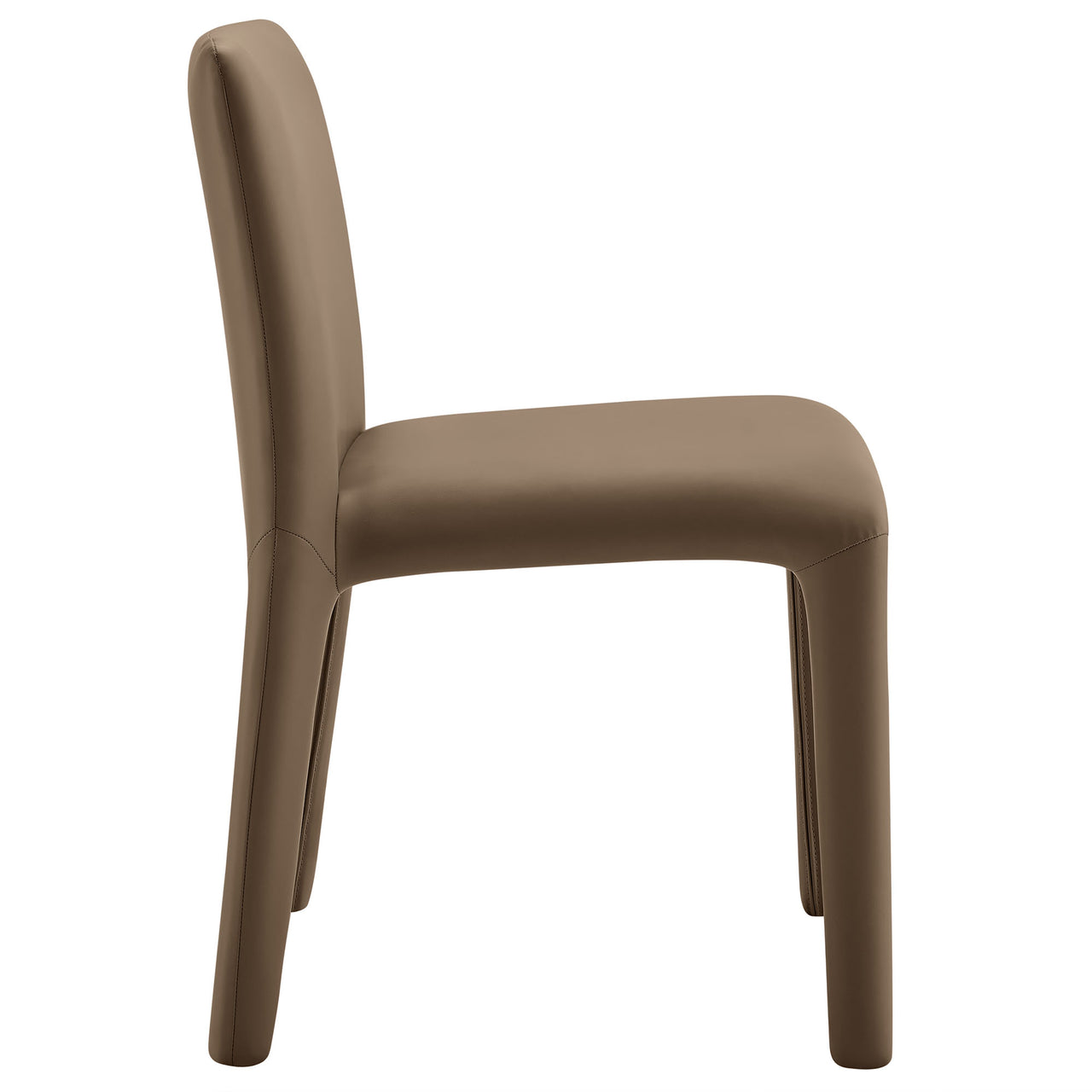 Ruba Eco-Leather Dining Chair, Mocha