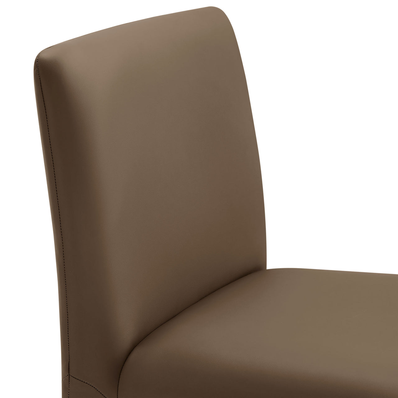 Ruba Eco-Leather Dining Chair, Mocha