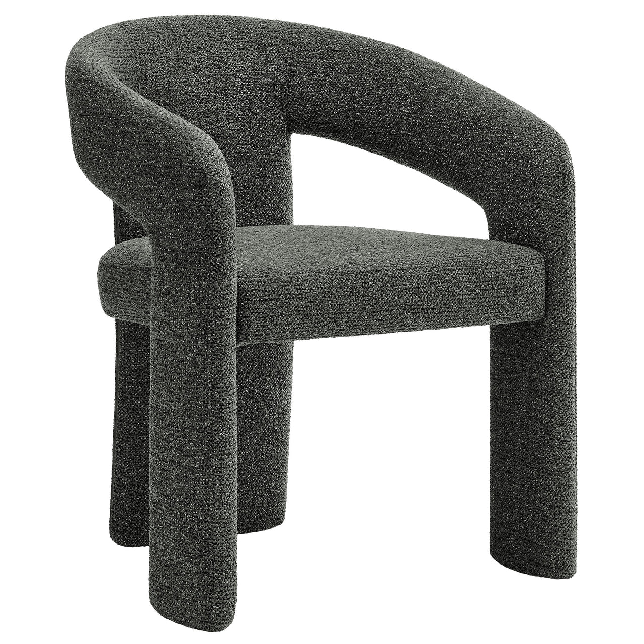 Trinity Fabric Dining Chair, Charcoal