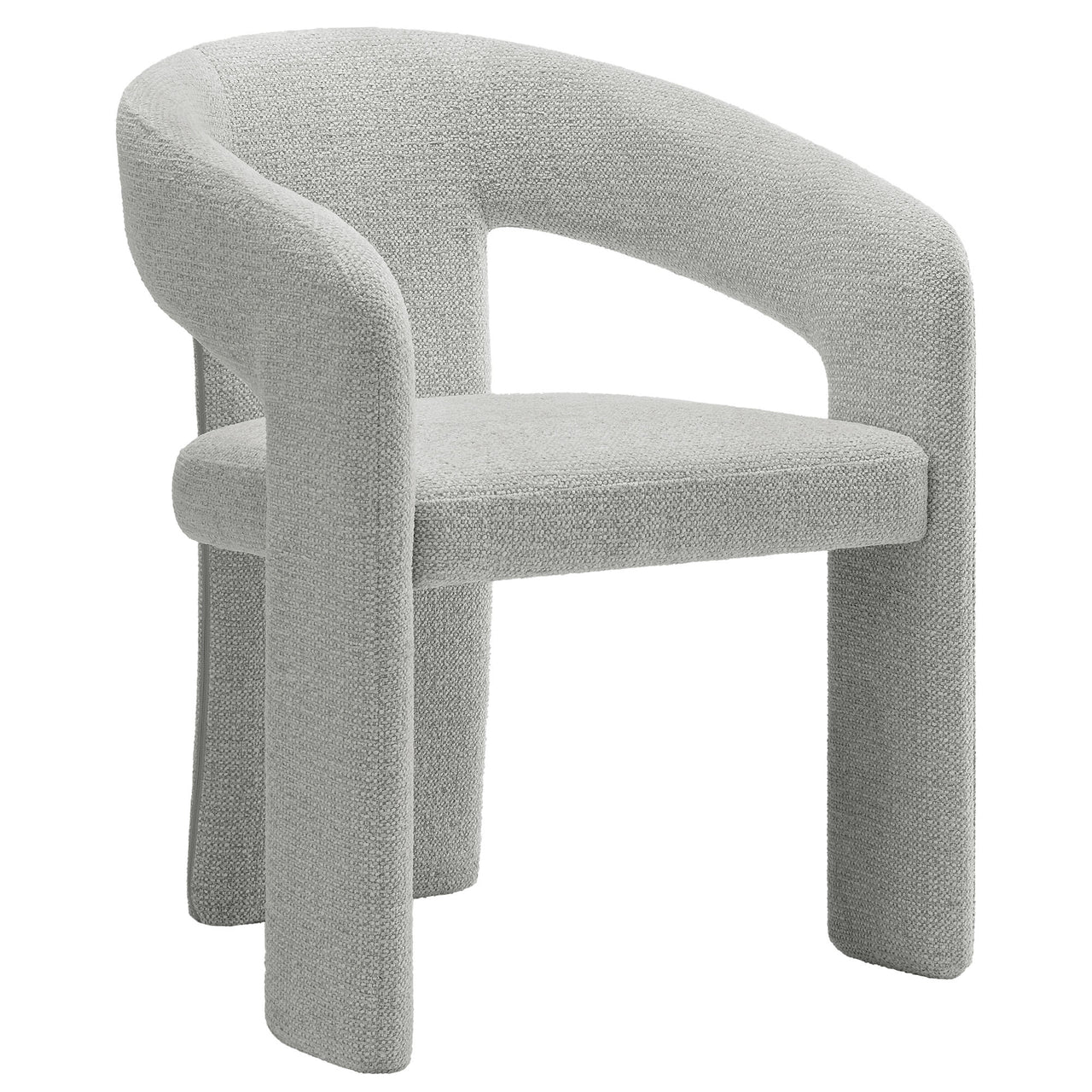 Trinity Fabric Dining Chair, Light Gray