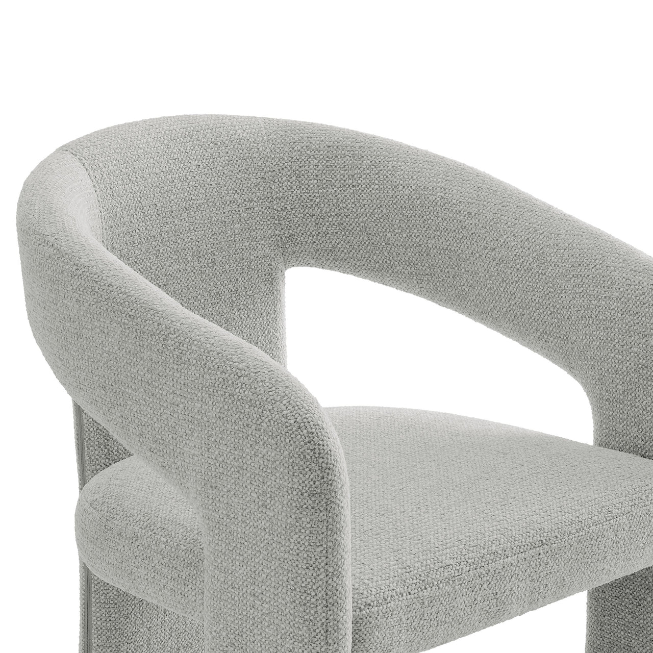 Trinity Fabric Dining Chair, Light Gray