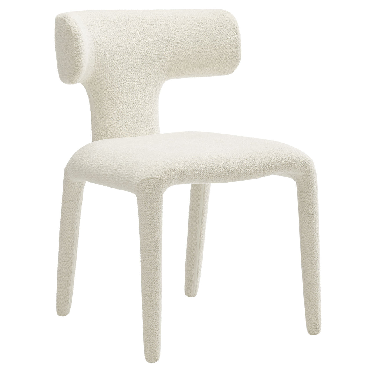 Thalienne Boucle Dining Chair Set of 2, Cream