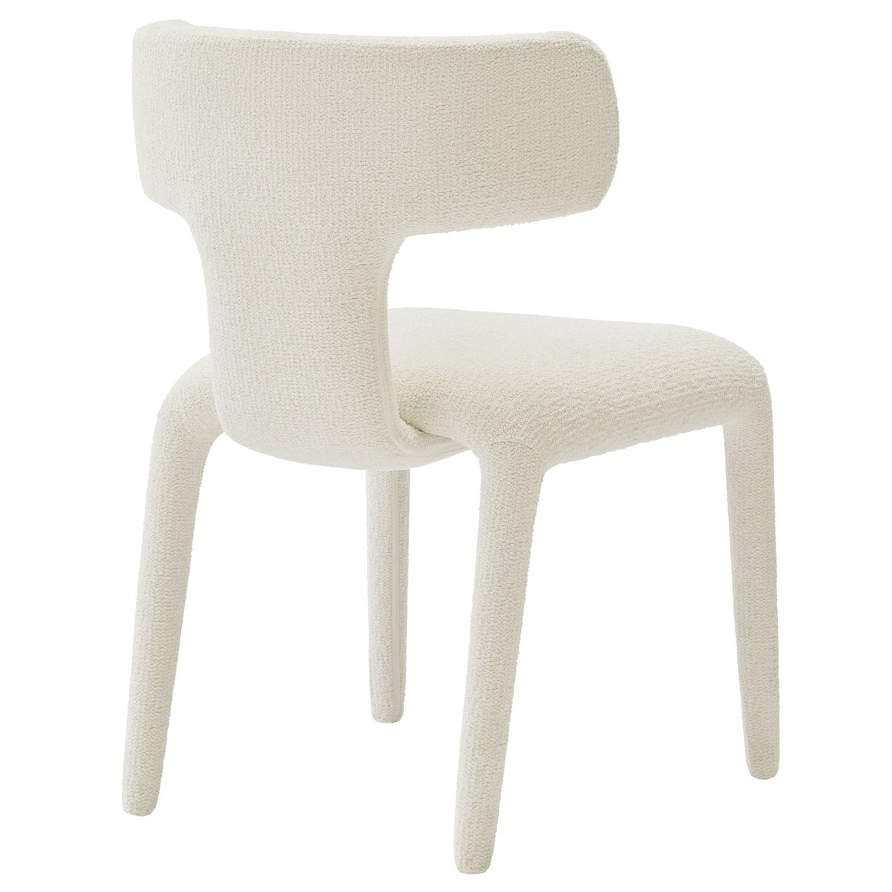Thalienne Boucle Dining Chair Set of 2, Cream