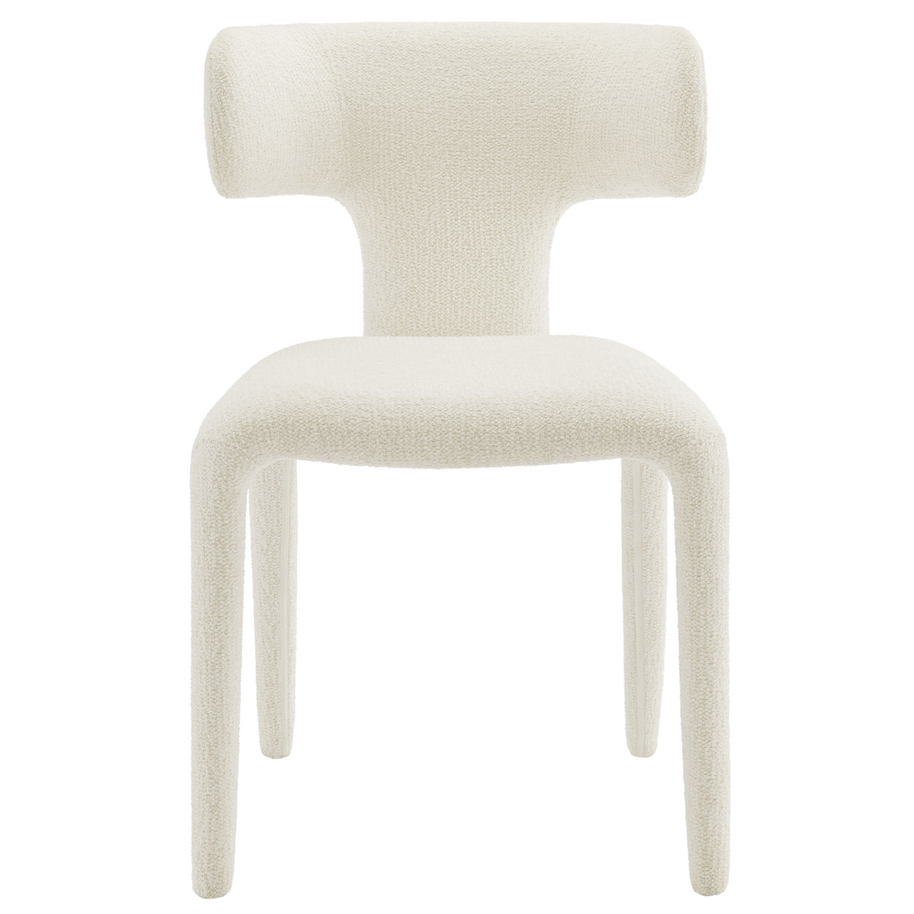 Thalienne Boucle Dining Chair Set of 2, Cream