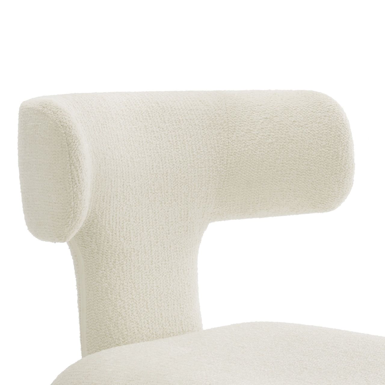 Thalienne Boucle Dining Chair Set of 2, Cream