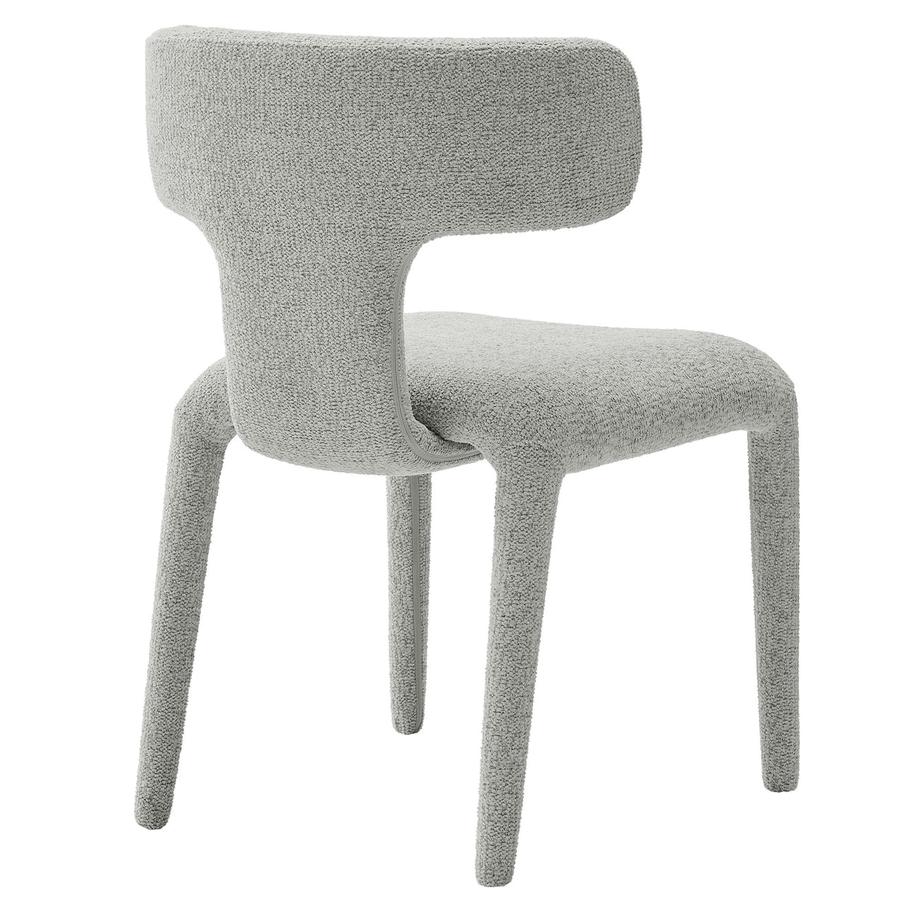 Thalienne Boucle Dining Chair Set of 2, Light Gray