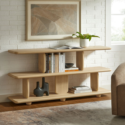 Luthienne Bookshelf, Natural Wood