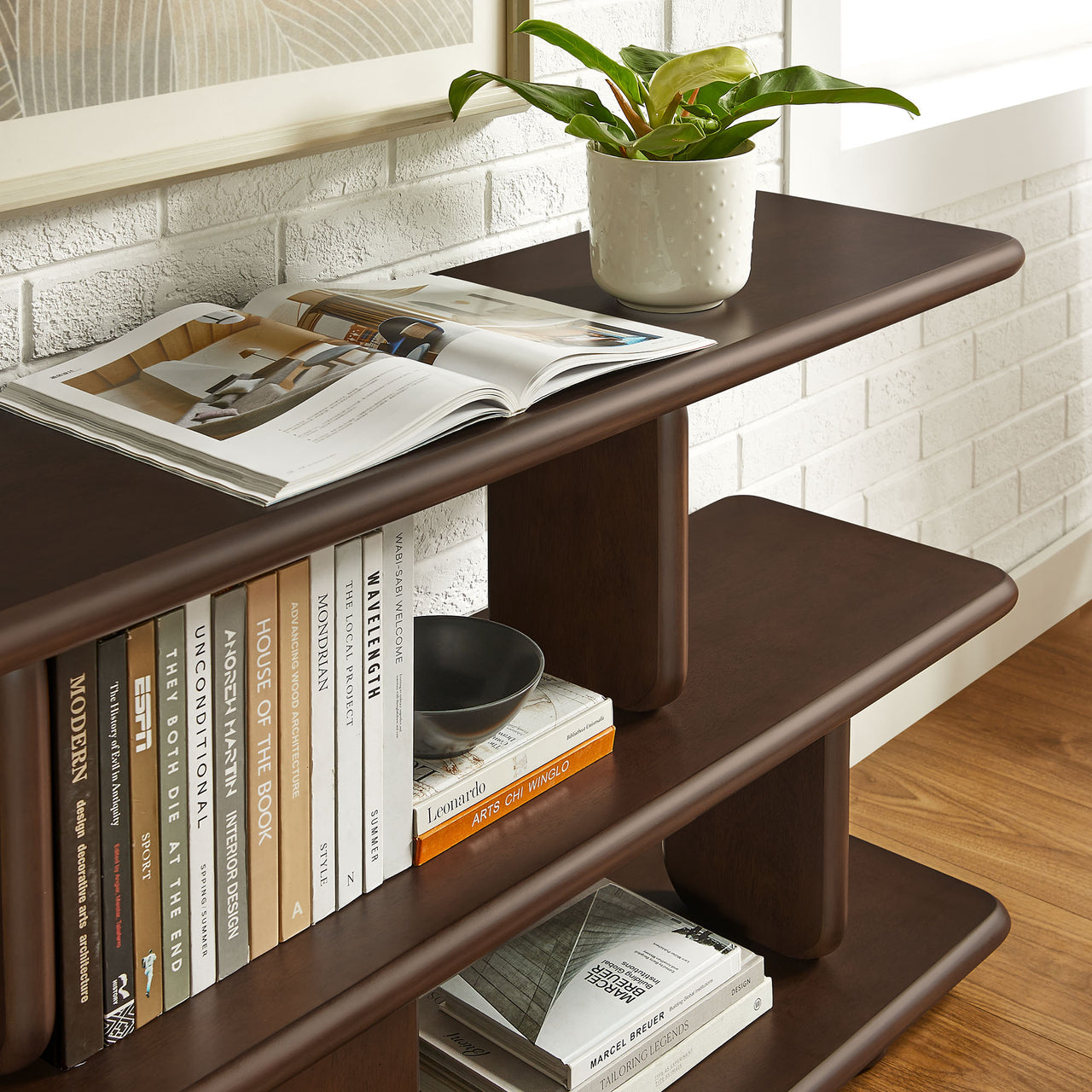 Luthienne Bookshelf, Walnut