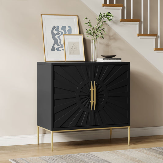 Solar Eclipse Accent Cabinet, Small, Black