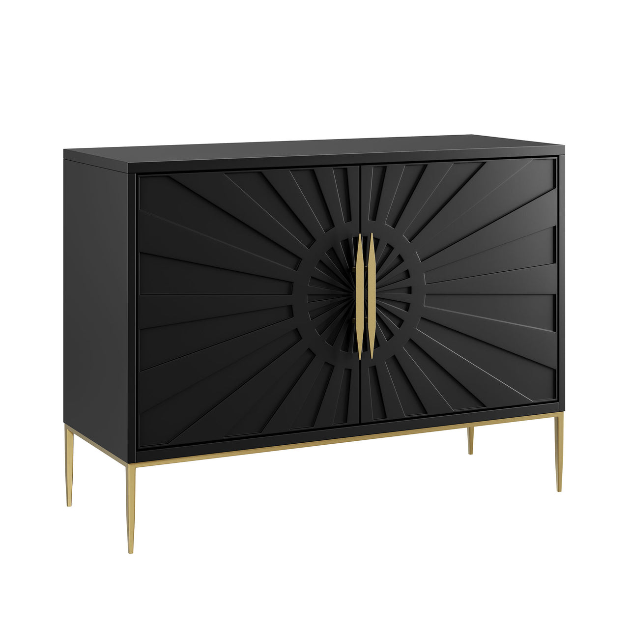 Solar Eclipse Accent Cabinet, Large, Black