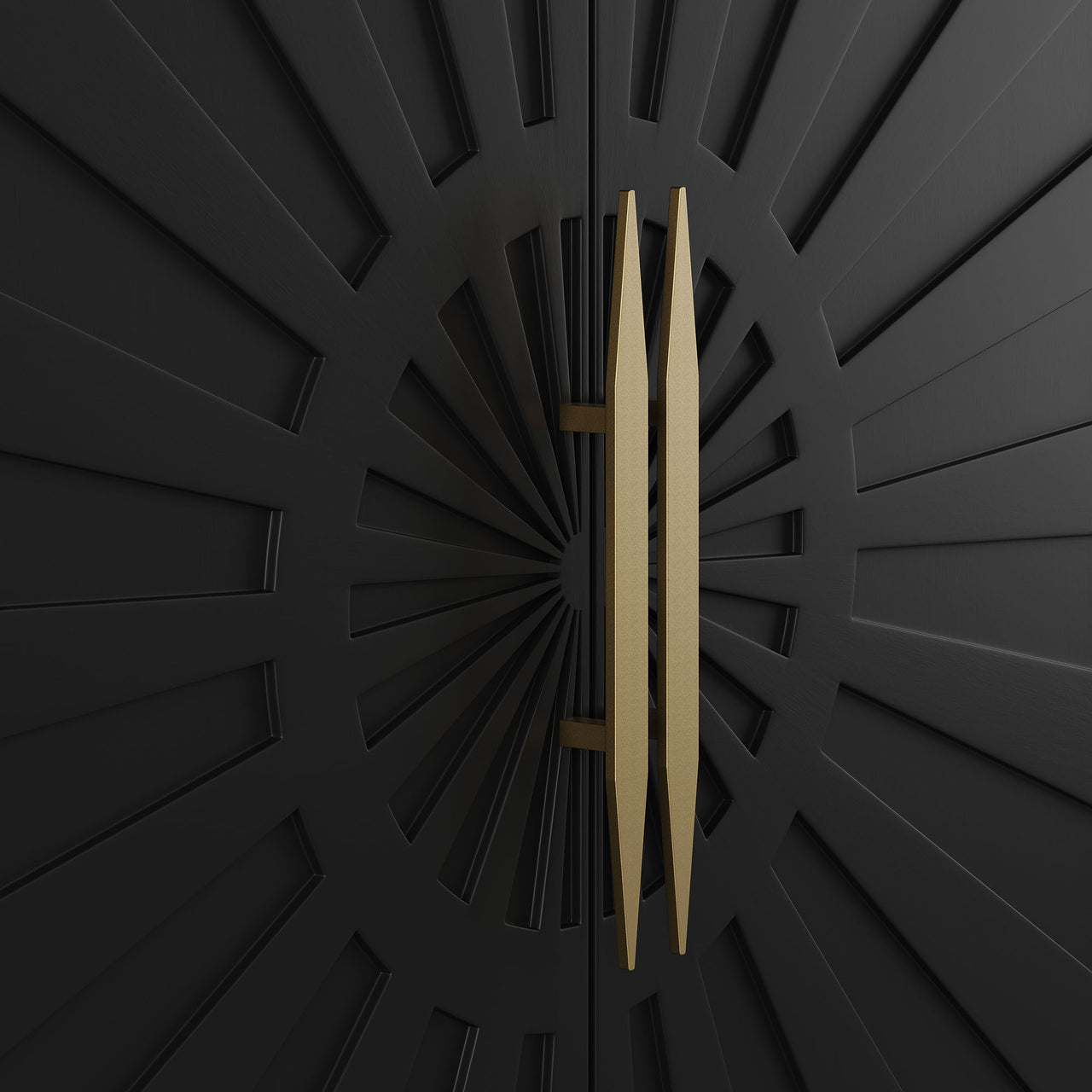 Solar Eclipse Accent Cabinet, Large, Black