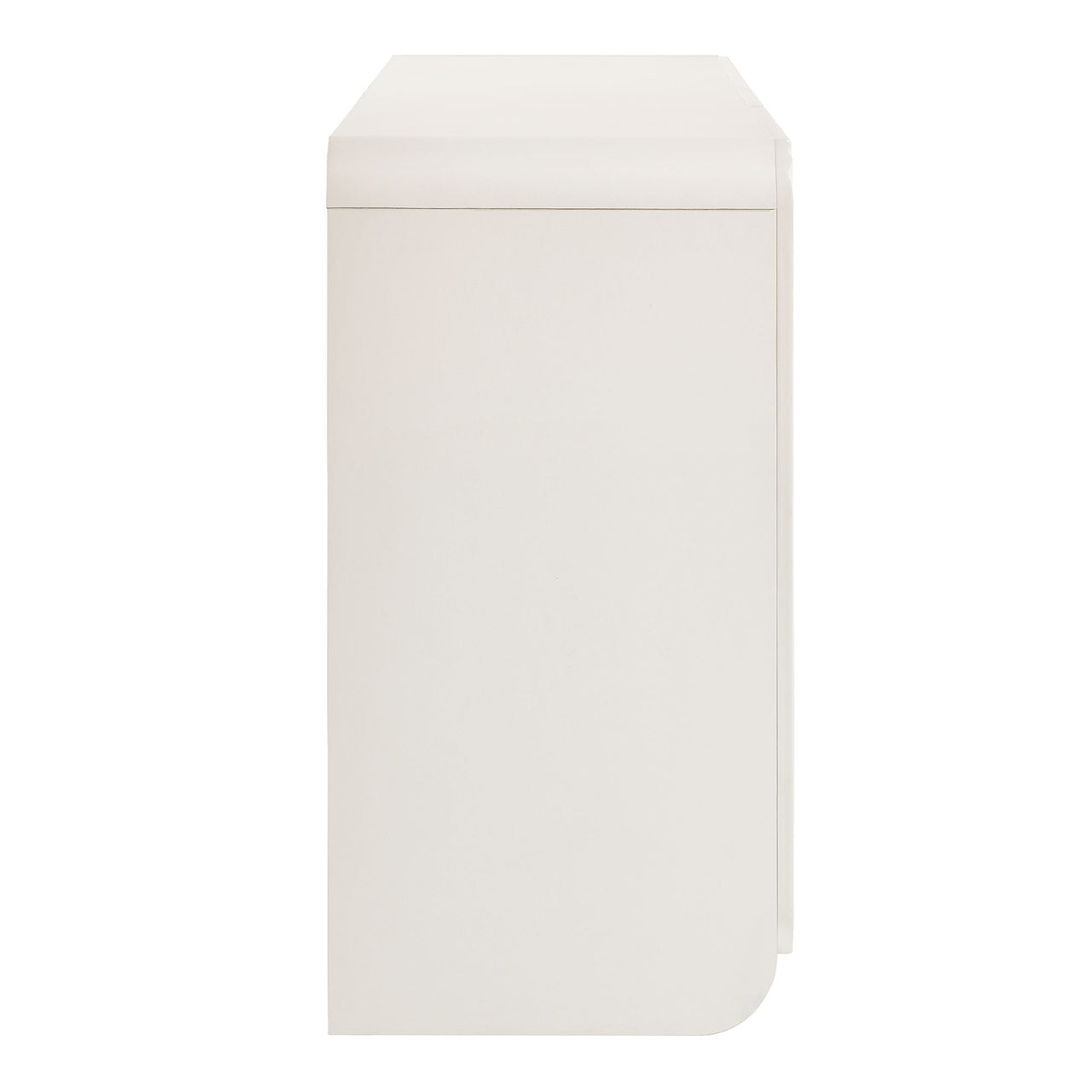Florinelle Fluted and Petal-Carved Credenza, White