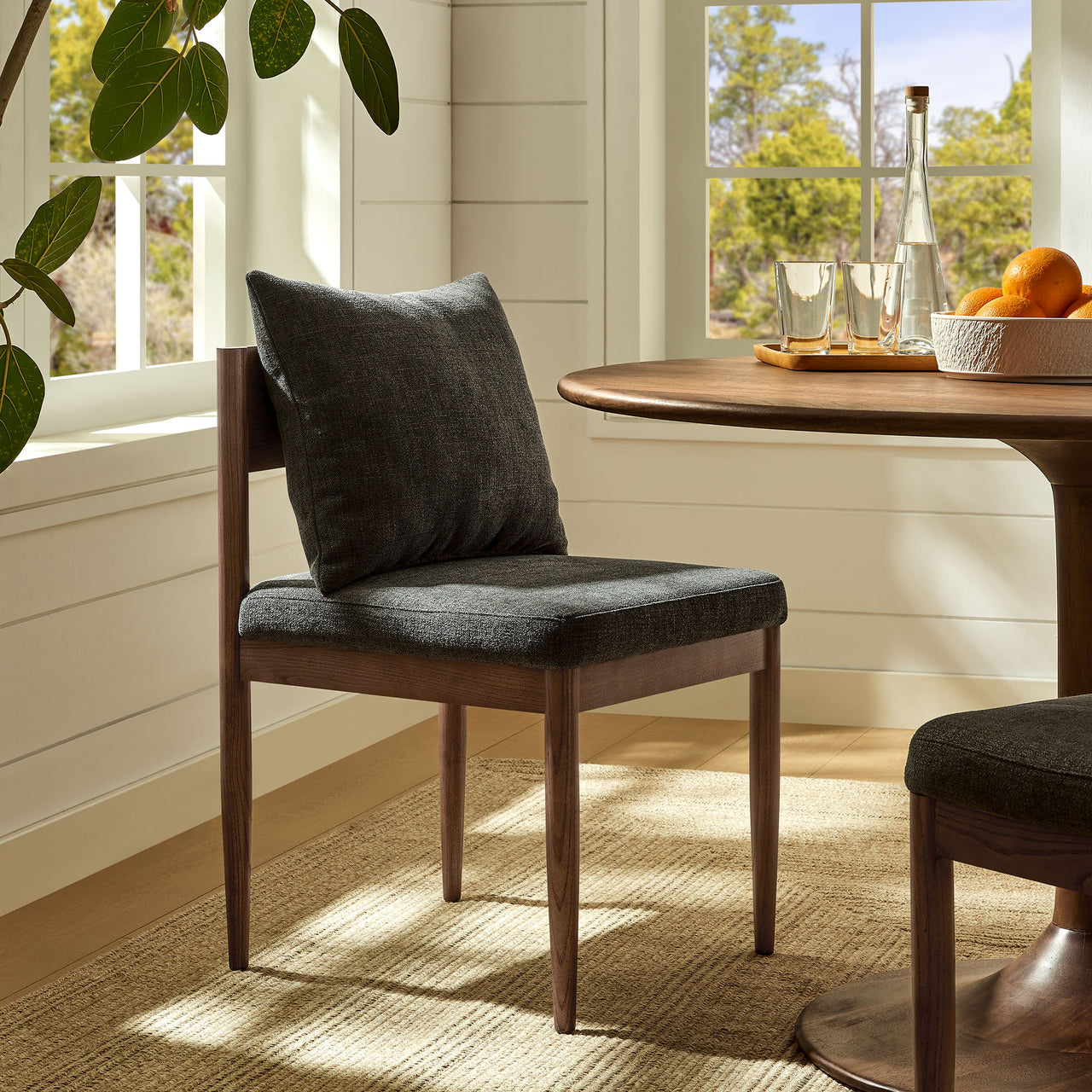 Zara Dining Chair, Charcoal