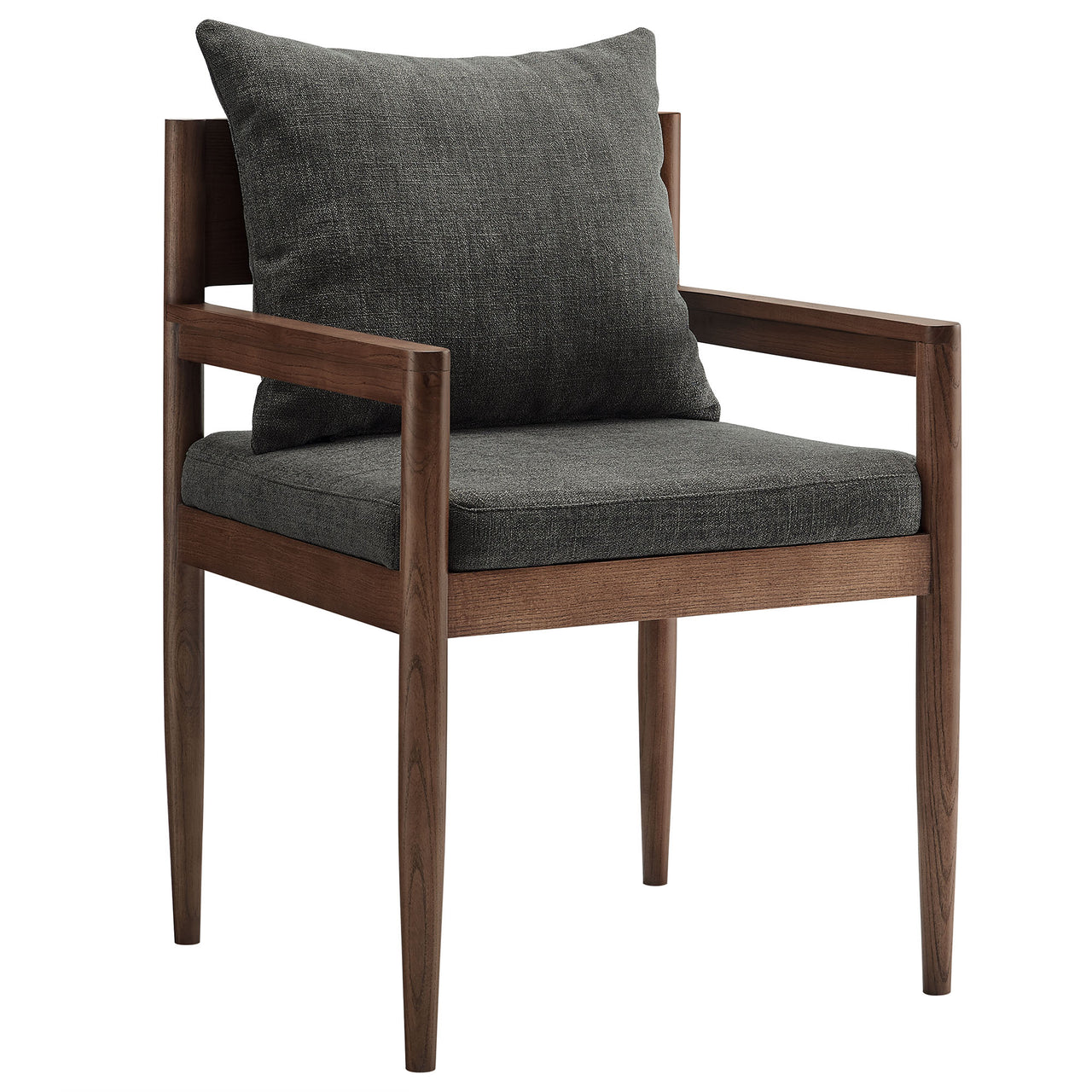 Zara Dining Armchair, Charcoal