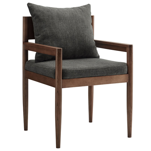 Zara Dining Armchair, Charcoal
