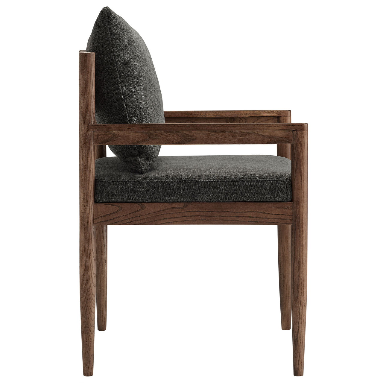 Zara Dining Armchair, Charcoal