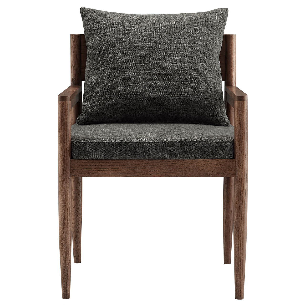 Zara Dining Armchair, Charcoal