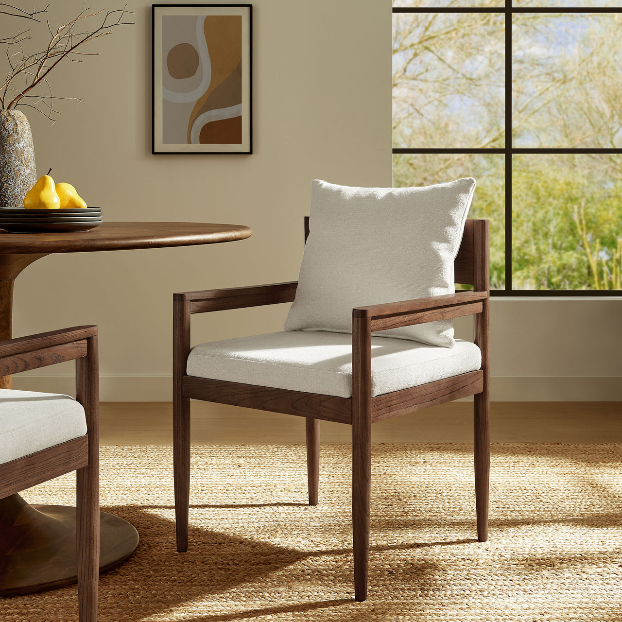 Zara Dining Armchair, Sand