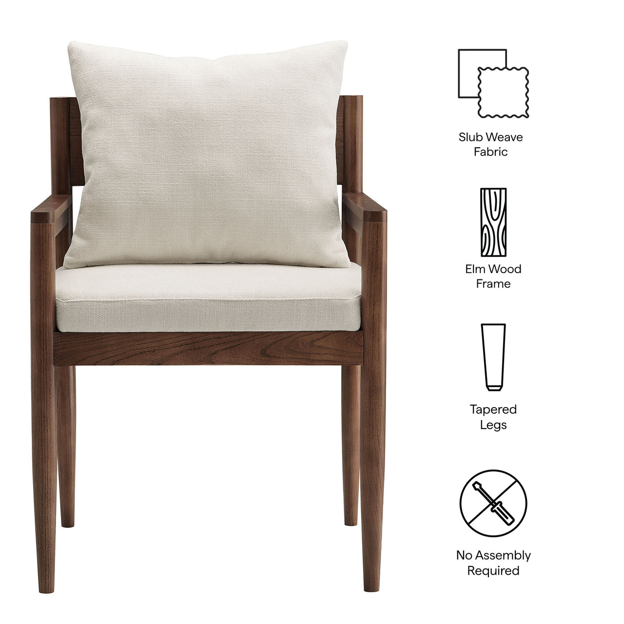 Zara Dining Armchair, Sand