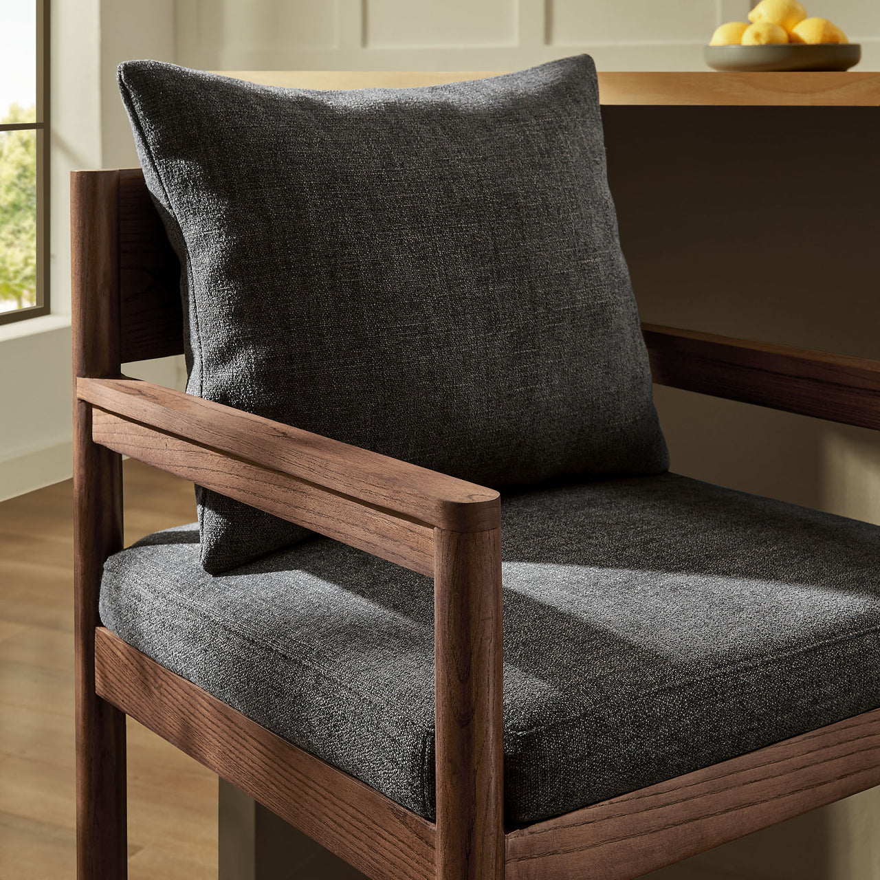 Zara Bar Stool, Charcoal