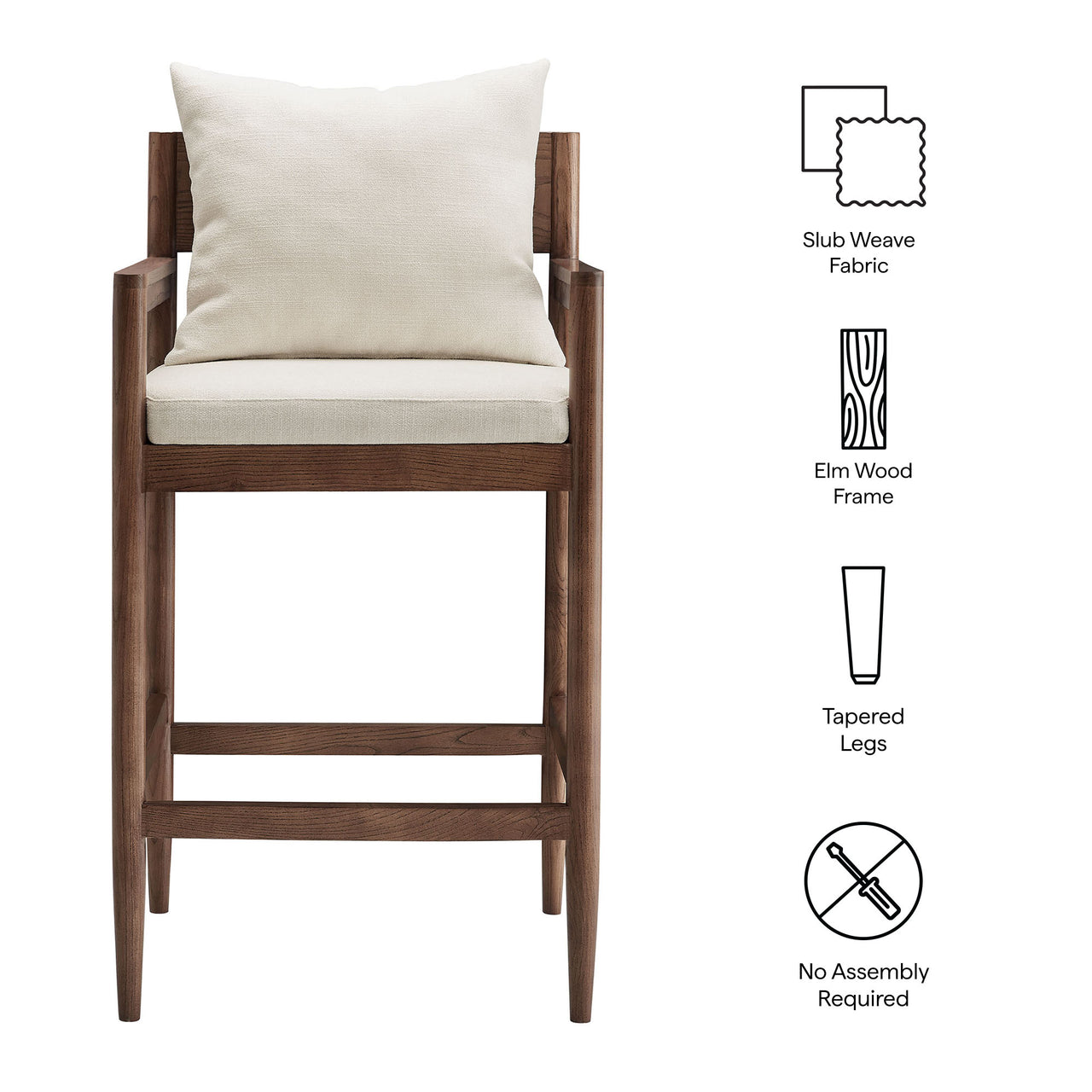 Zara Bar Stool, Sand
