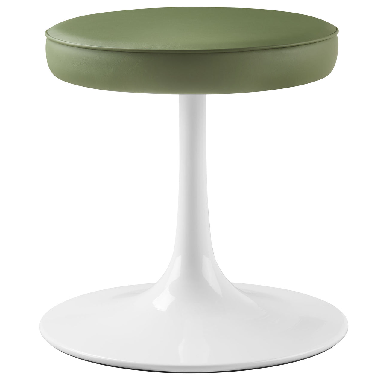 Ensemble Eco-Leather Round Stool, Leaf