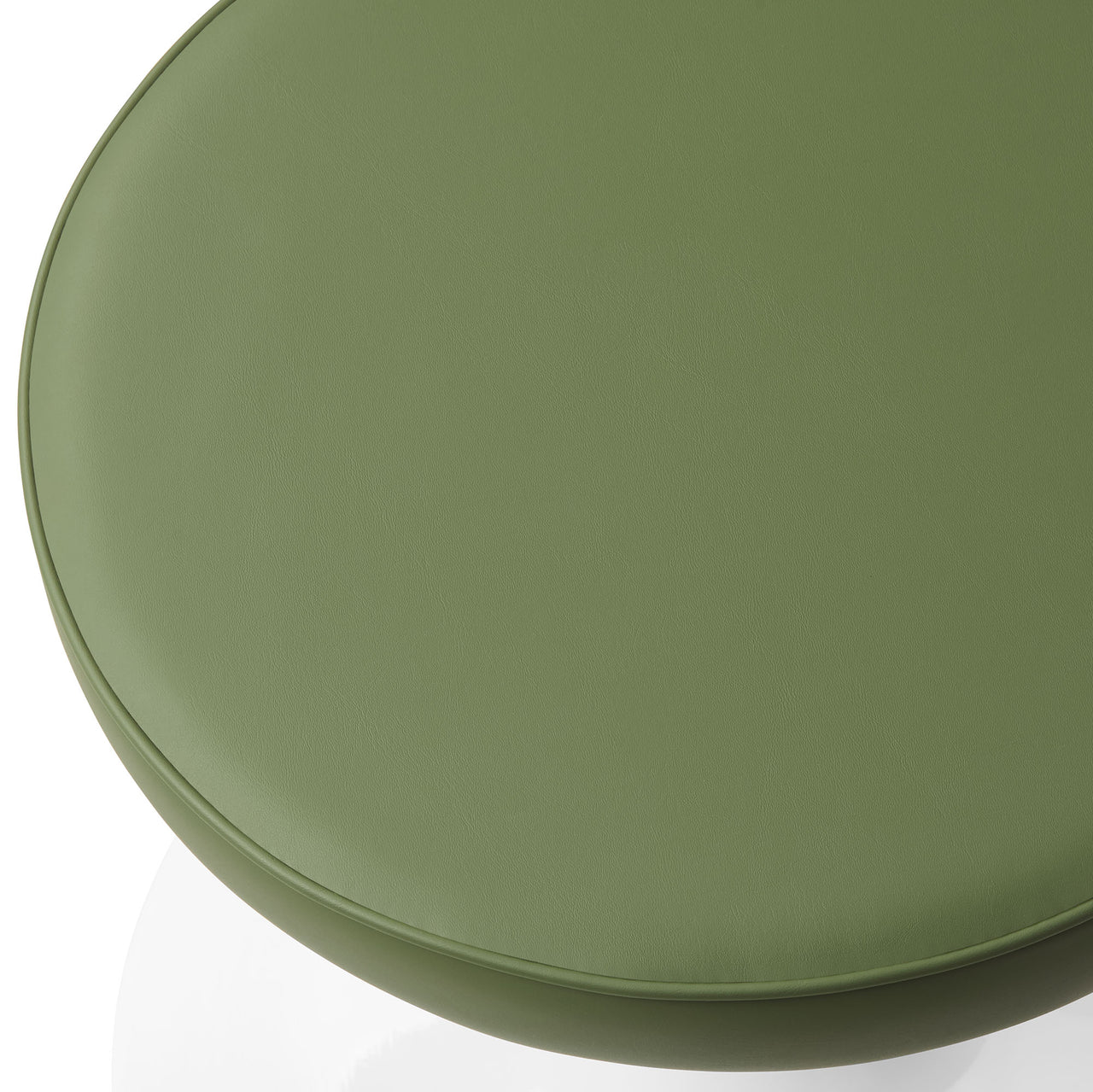 Ensemble Eco-Leather Round Stool, Leaf