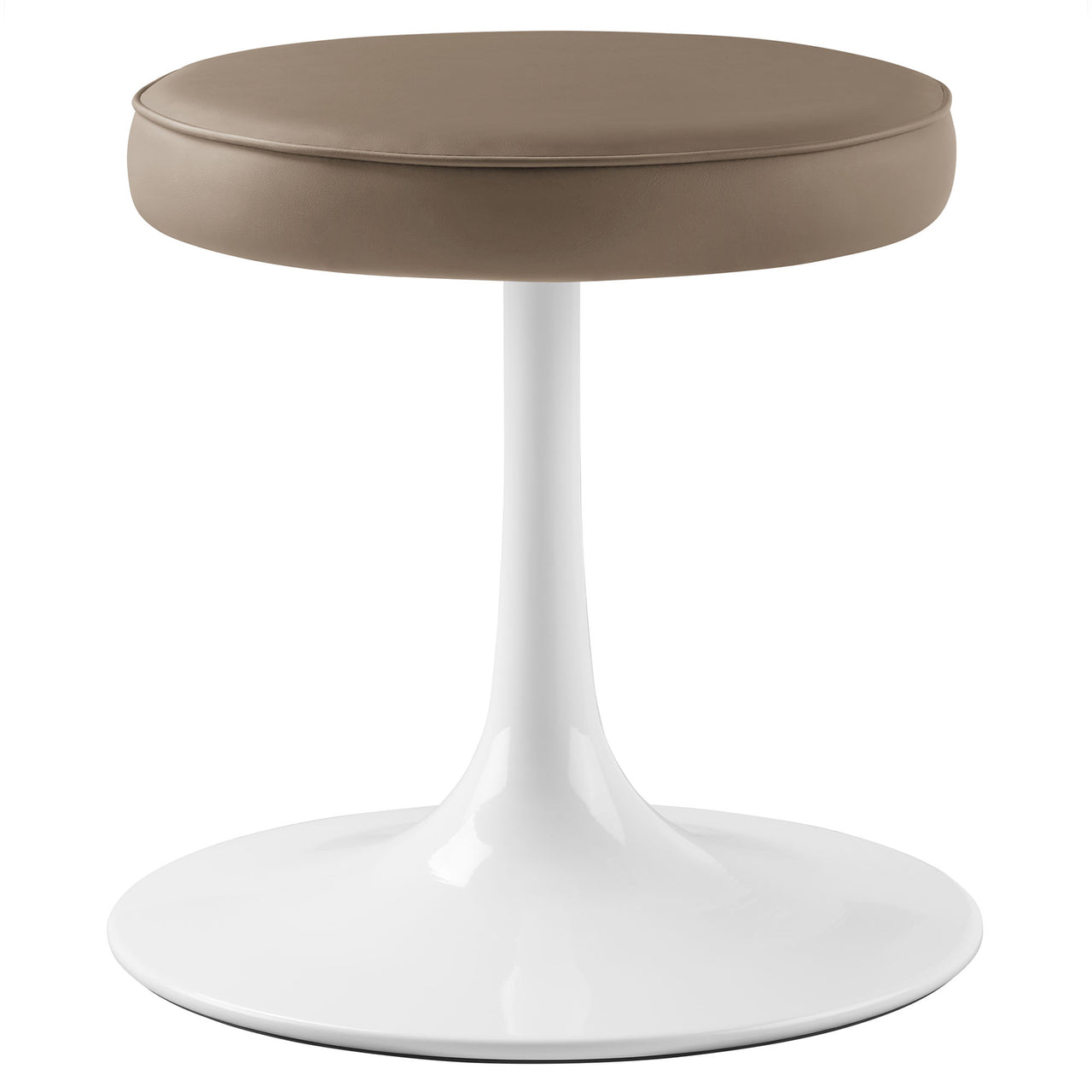 Ensemble Eco-Leather Round Stool, Mocha