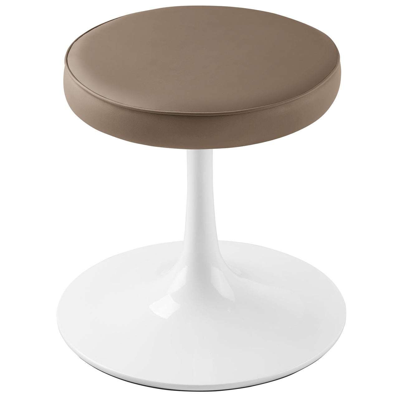 Ensemble Eco-Leather Round Stool, Mocha