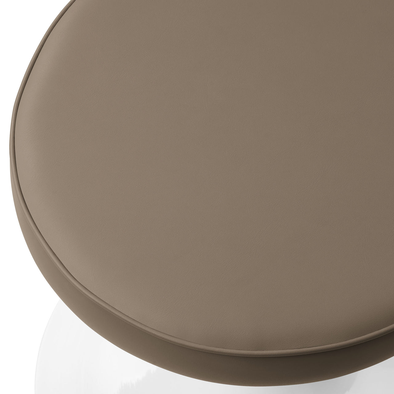 Ensemble Eco-Leather Round Stool, Mocha
