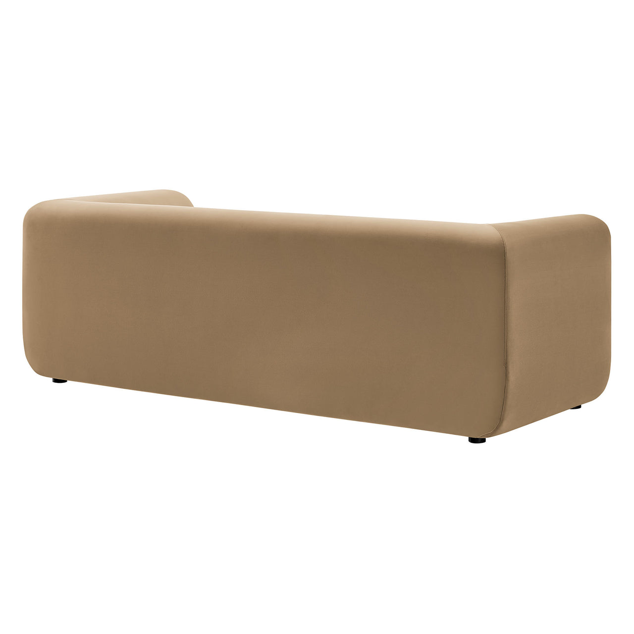 Guardian Upholstered Velvet Sofa, Taupe