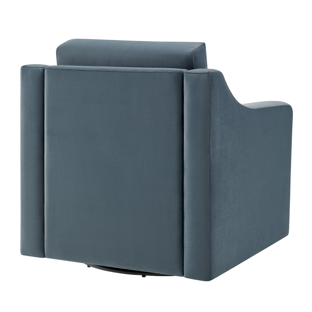 Lioness Upholstered Velvet Armchair, Slate