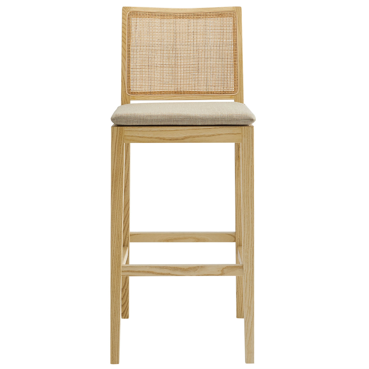 Chespike Bar Stool, Natural Wood