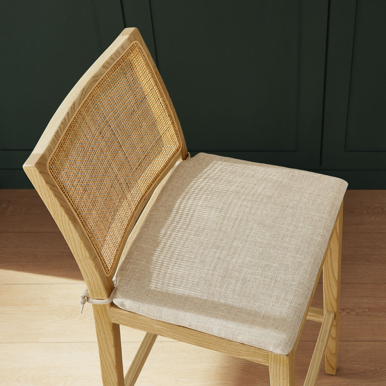 Chespike Bar Stool, Natural Wood