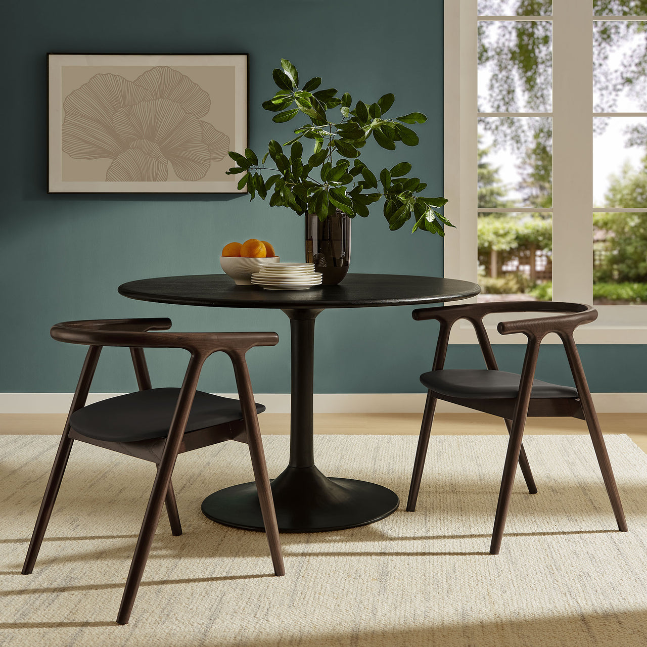 Thandrel Dining Chair, Black