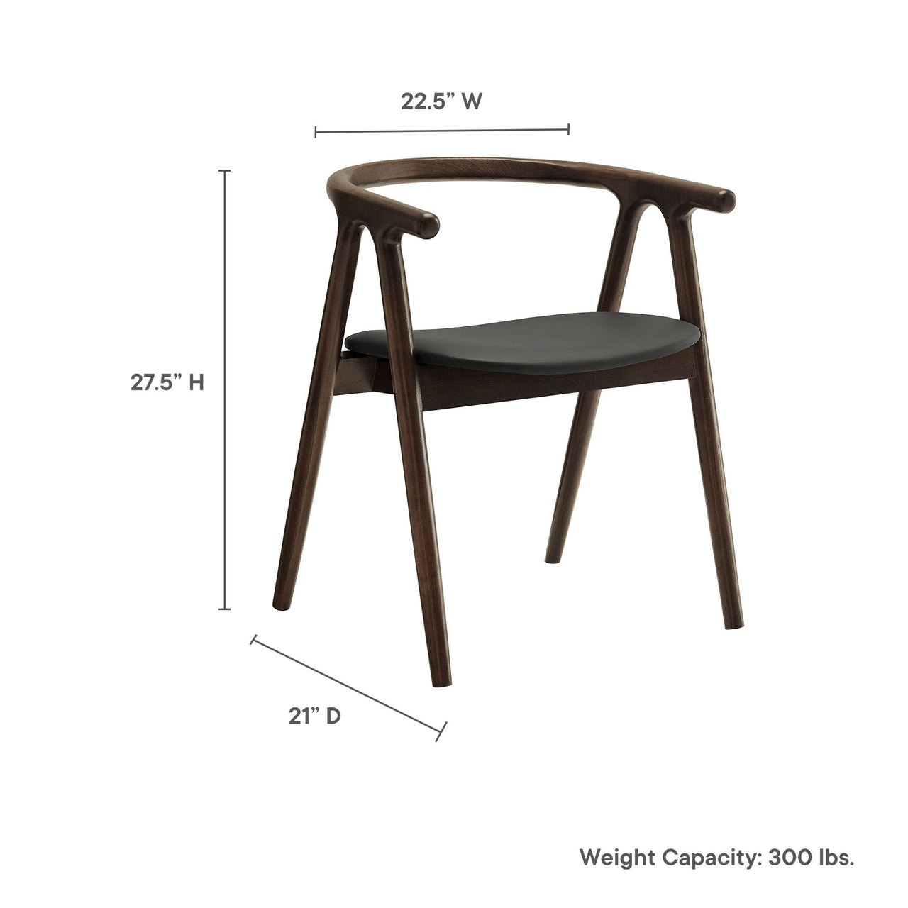 Thandrel Dining Chair, Black