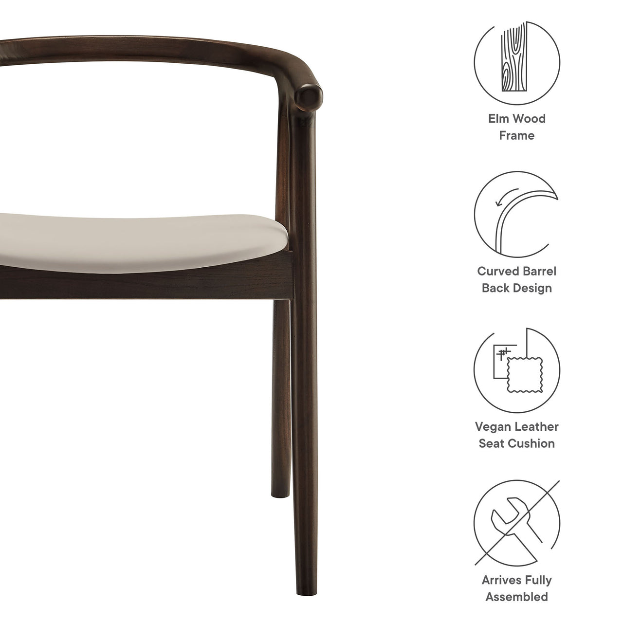 Thandrel Dining Chair, Ivory