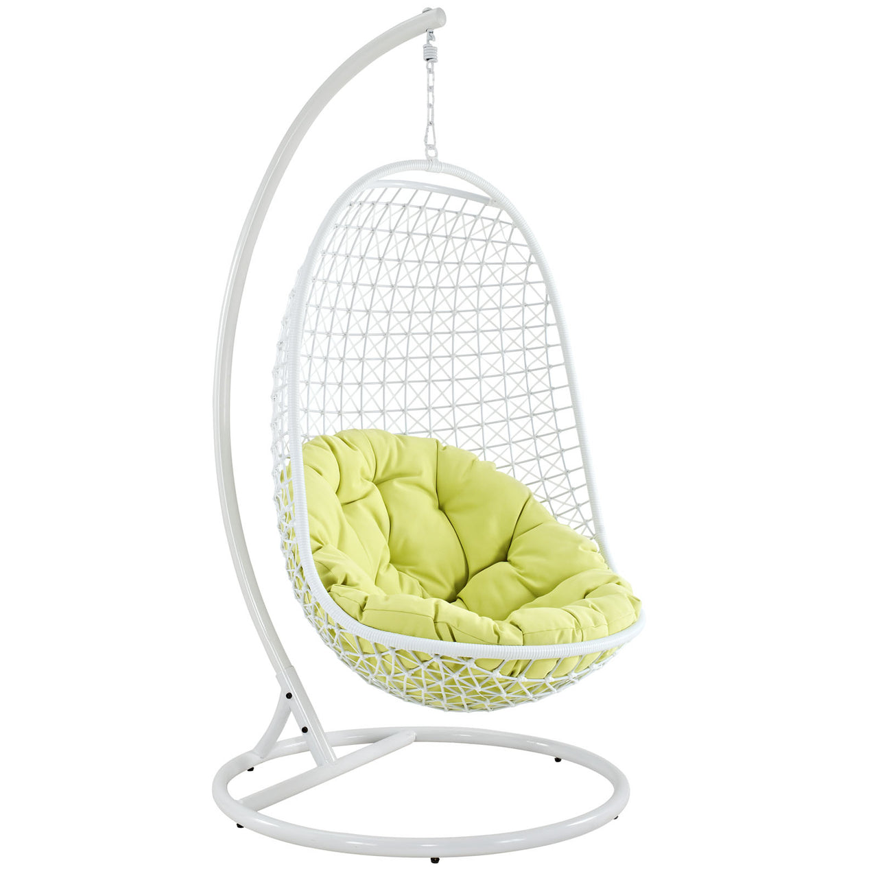 Encounter Swing Alfresco Fabric Lounge Chair, White