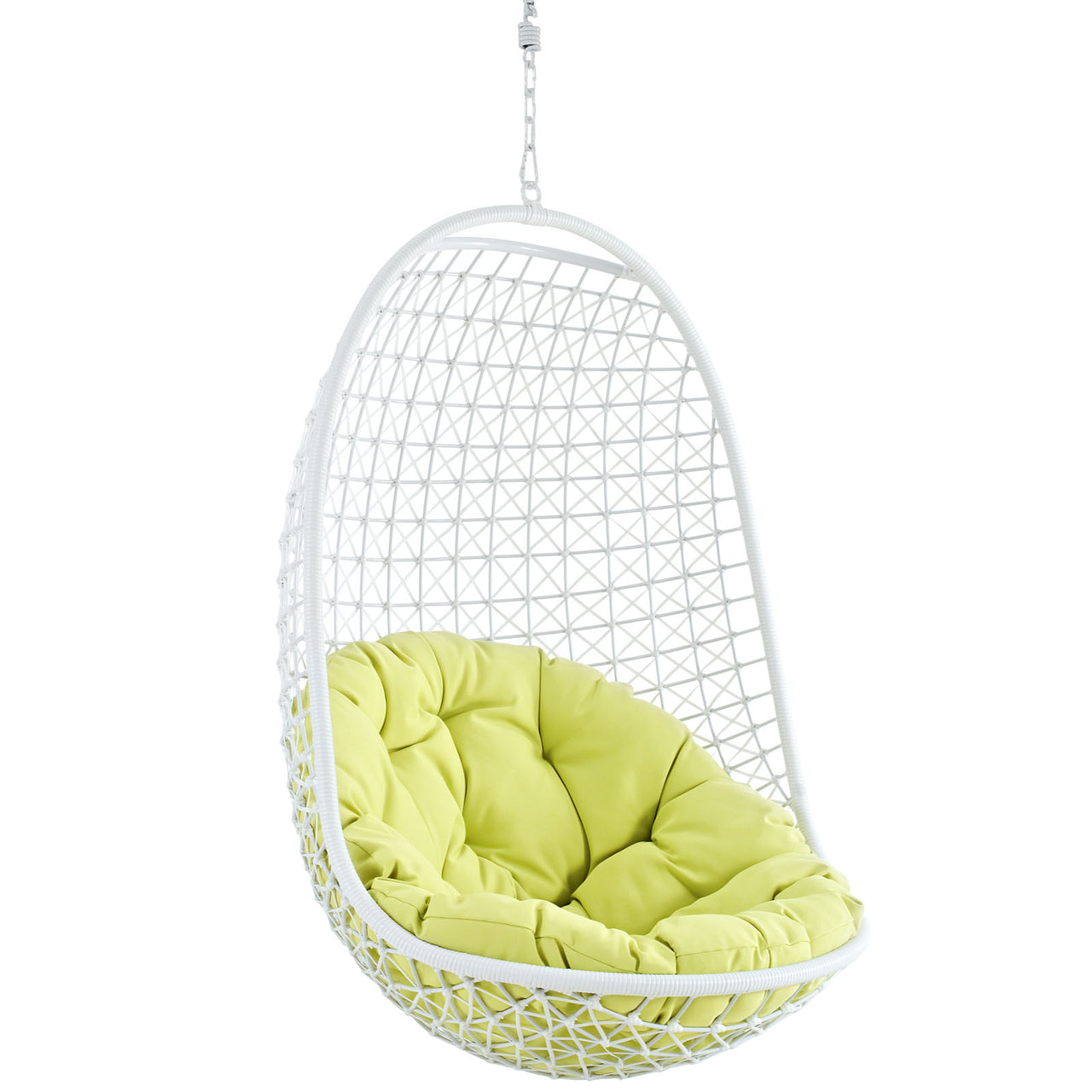 Encounter Swing Alfresco Fabric Lounge Chair, White
