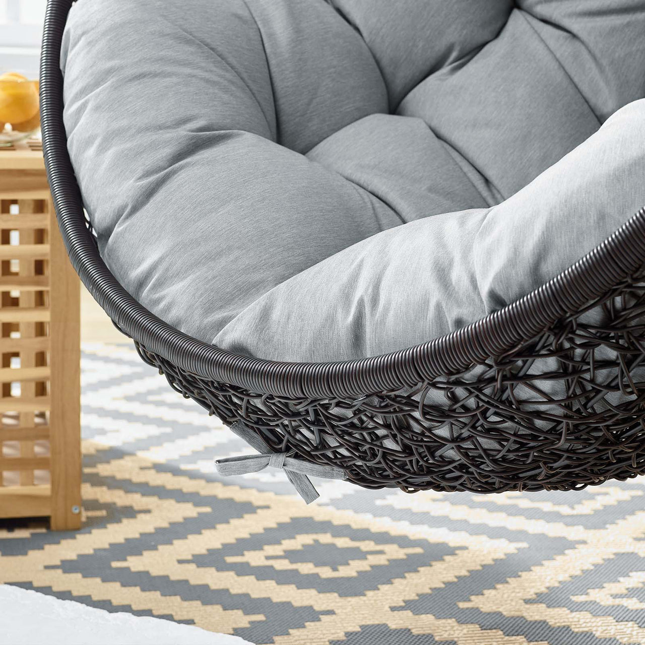 Chrysalis Swing Alfresco Lounge Chair, Gray