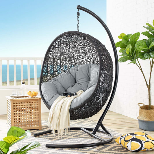 Chrysalis Swing Alfresco Lounge Chair, Gray