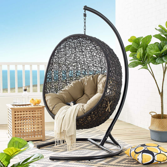 Chrysalis Swing Alfresco Lounge Chair, Mocha