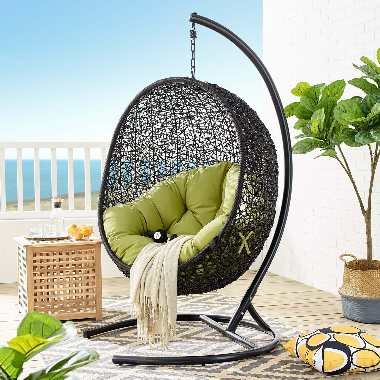 Chrysalis Swing Alfresco Lounge Chair, Peridot