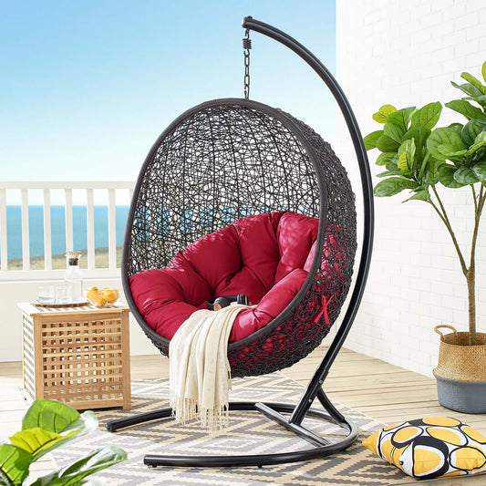 Chrysalis Swing Alfresco Lounge Chair, Red